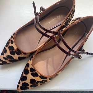 Anthropologie cheetah flats